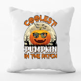 Coolest Pumpkin Cushion Cover | Halloween Decor | Personalised Gifts UK