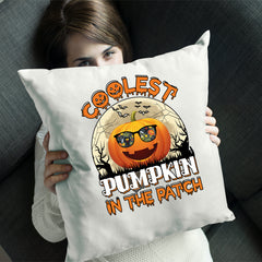 Halloween Coolest Pumpkin Cushion Cover | Spooky Scary Gift | UK