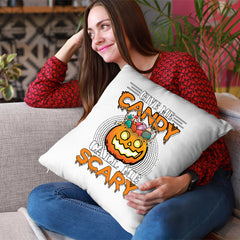Halloween Candy Scary Cushion Cover | Spooky Scary Gift | UK