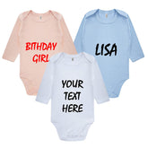 Custom Long Sleeve Baby Vest