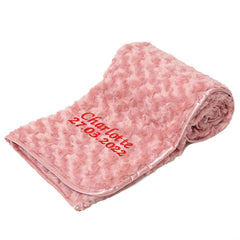 Embroidered Personalised Blankets for Babies Boys and Girls