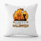 Halloween Pumpkin Cat Cushion Cover | Spooky Decor | Personalised Gifts UK