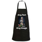 Personalised No Pocket Apron For Men's and Women's Customised any Image or Text