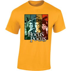 Halloween Hocus Pocus Mens T-Shirt Boo Pumpkin Ghost Spooky Scary Tshirt