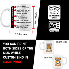 Halloween Candy Scary Mug | Pumpkin Spooky Scary Halloween Gift