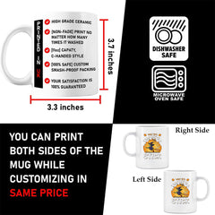 Halloween Flying Witch Mug | Spooky Gift Ceramic Mug | UK