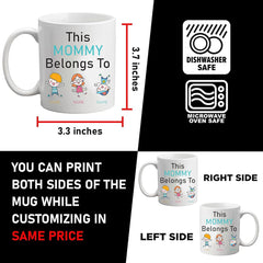 Mummy and Daddy Belongs to Personalised Mug