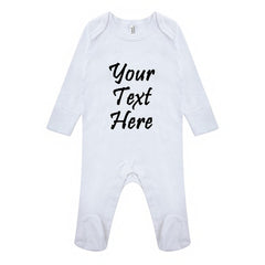 Personalised Any Text Newborn Baby Bodysuits