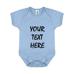 Personalised Any Text Newborn Half Sleeve Baby Vest