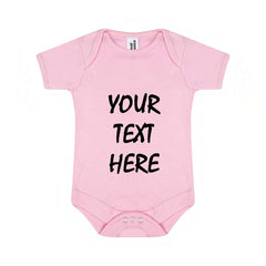 Personalised Any Text Newborn Half Sleeve Baby Vest