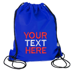Embroidered Drawstring Bag - Customize Any Name and Text