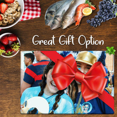 Personalised Glass Cutting Board | Custom Photo & Text Kitchen Gift | UK