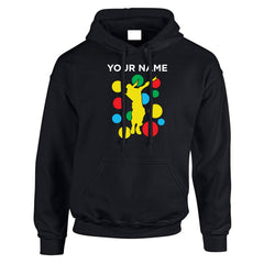 Personalised Spotty Men’s Hoody – Custom Name Dancing Dab Hoody-1