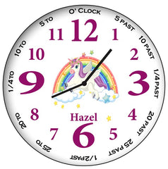Personalised 20cm Custom Name Wall Clock
