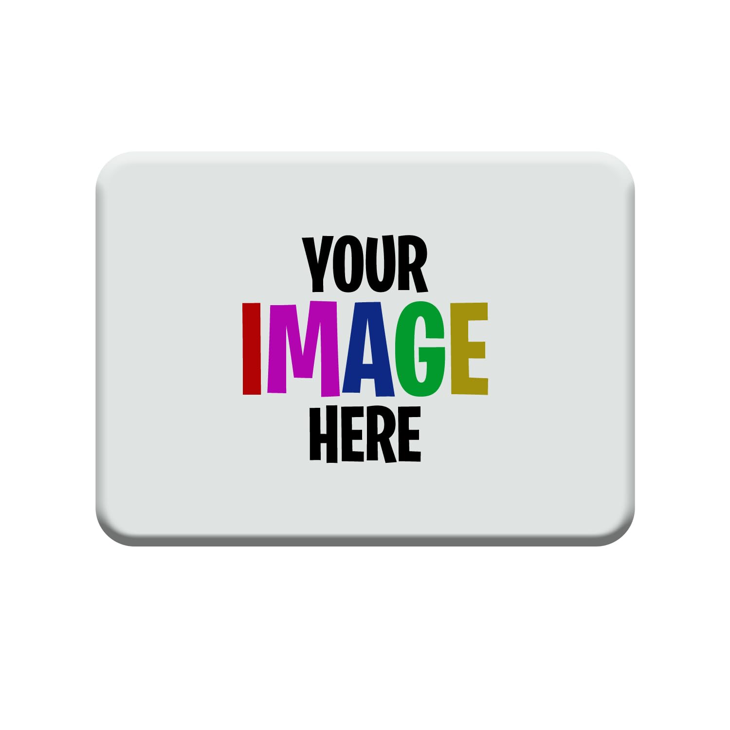 White Rectangle Fridge Magnet