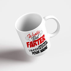 Personalised 'World's Best Farter' Mug | Funny Dad Gift | UK