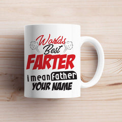 Personalised 'World's Best Farter' Mug | Funny Dad Gift | UK