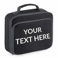 Personalised Any Text Insulated School Lunch Bag for Boys and Girls