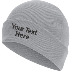 Personalised Embroidered Beanie - Any Text & Name Customize Knitted Beanie