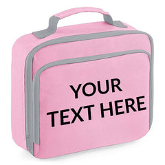 Personalised Any Text Insulated School Lunch Bag for Boys and Girls
