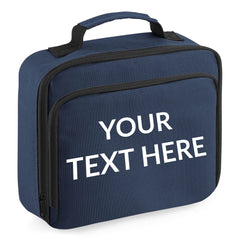 Personalised Any Text Insulated School Lunch Bag for Boys and Girls