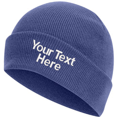 Personalised Embroidered Beanie - Any Text & Name Customize Knitted Beanie