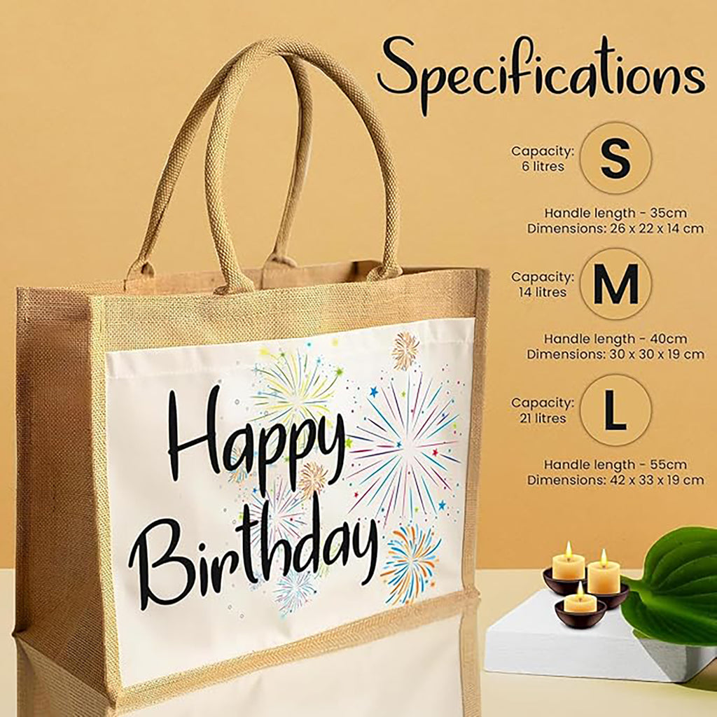 Personalised Jute Tote Bag - product photo 2