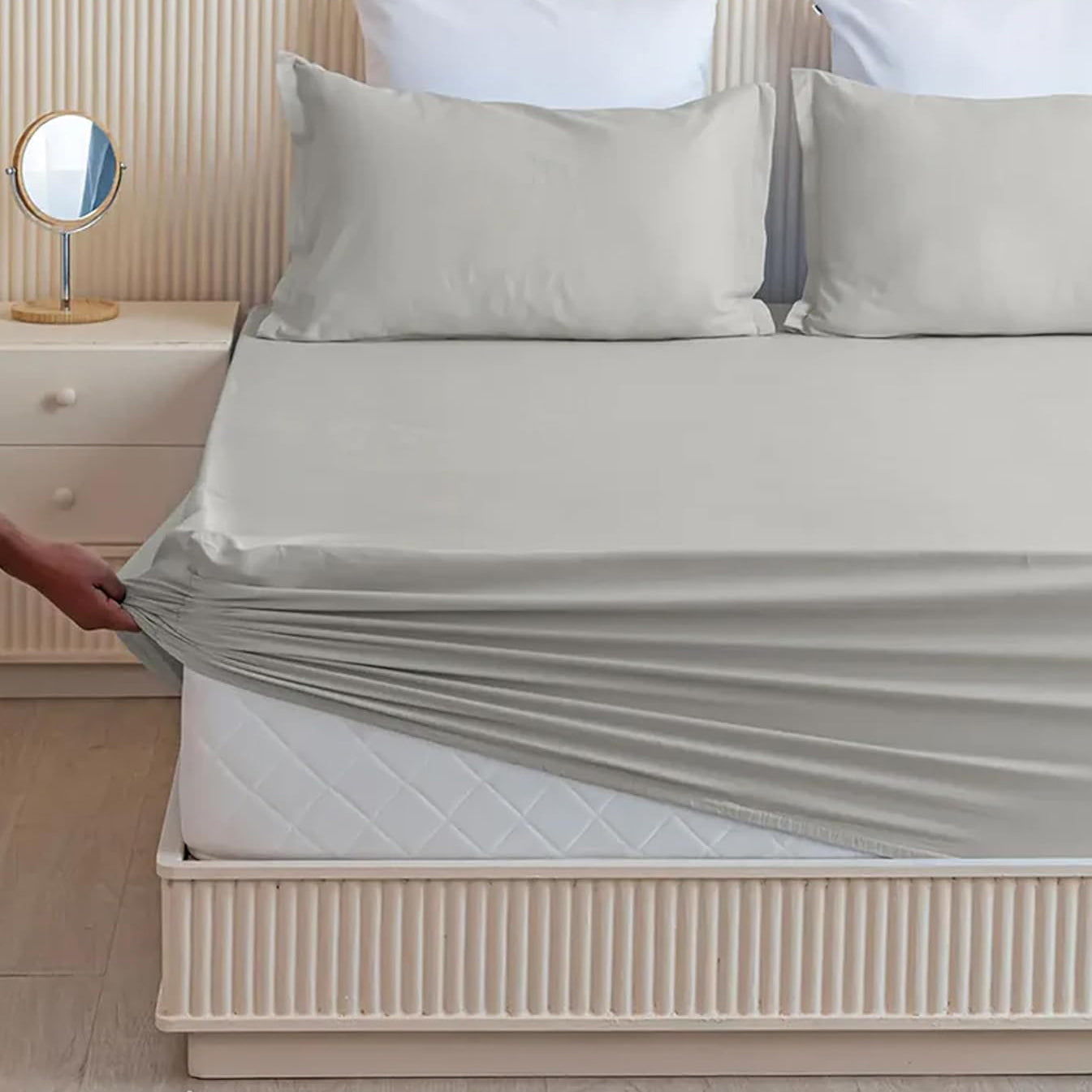 Fitted Bed Sheets | Deep Fit for Mattress Protection | Microfibre, Soft, and Durable Bed Sheets