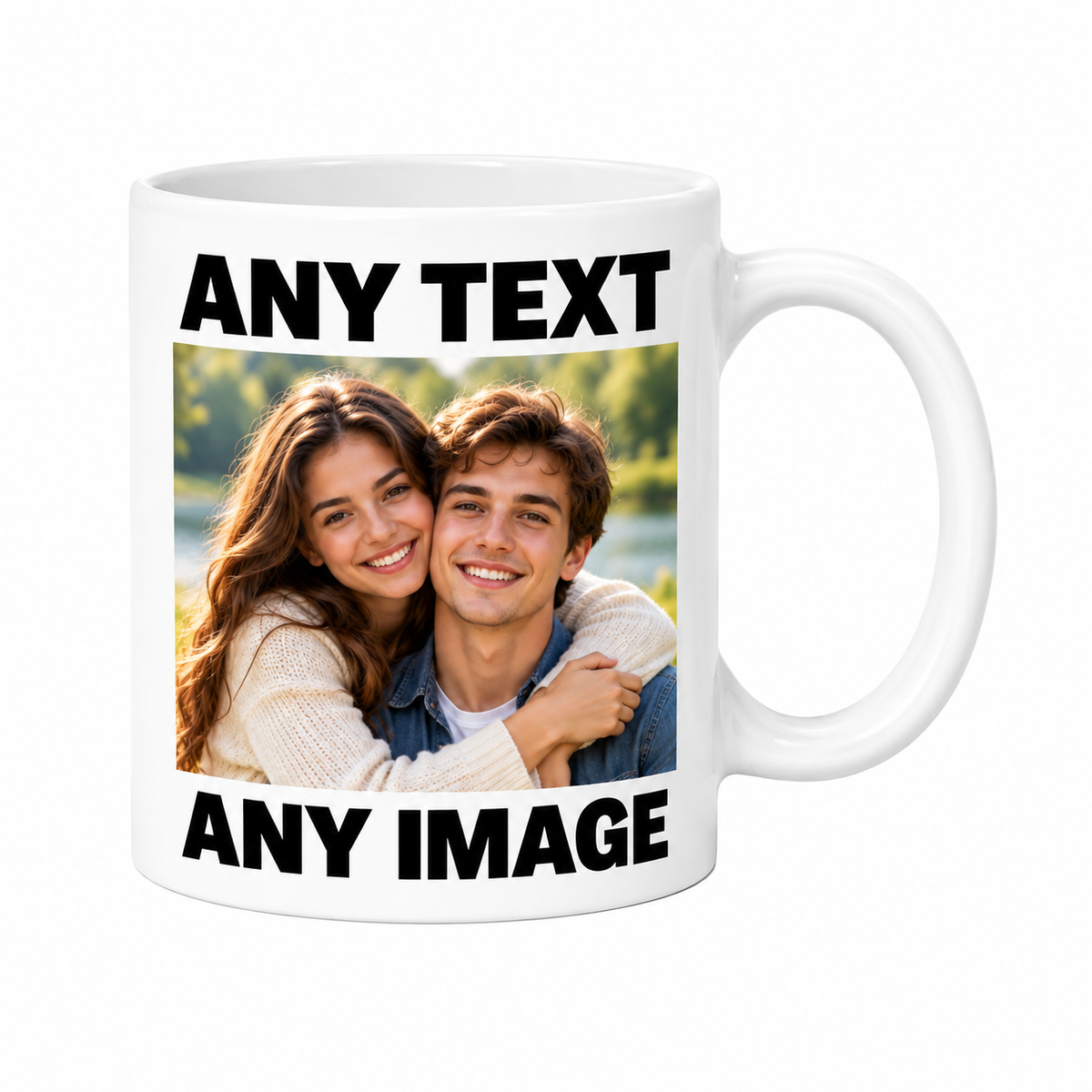 Personalised Photo Mug | Custom Text & Picture Ceramic Mug | UK