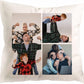 3 Images Double Sided Print Personalised Cushions Cover with Filling