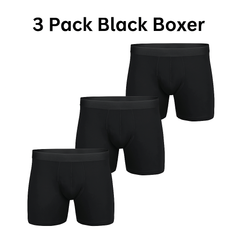 Mens Boxers Shorts Multipack – Cotton Black Men’s Underwear Trunks
