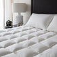 Mattress Topper | Soft & Fluffy Quilted Microfiber Mattress Protector | Firm, Foldable, Comfortable & Hypoallergenic Bed Topper