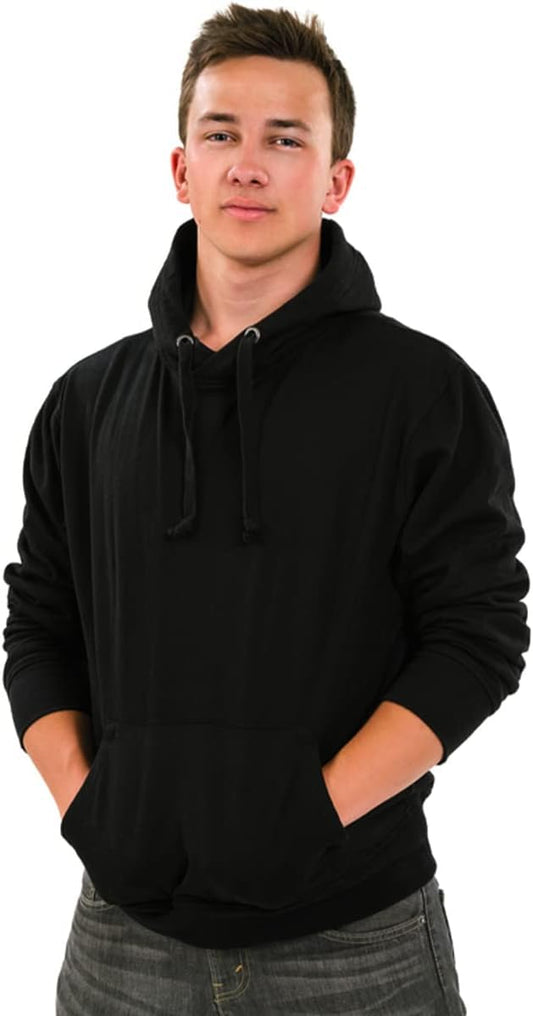 Work Hoodies For Men - Plain Black Hoodie work Jumper For Mens and Womens