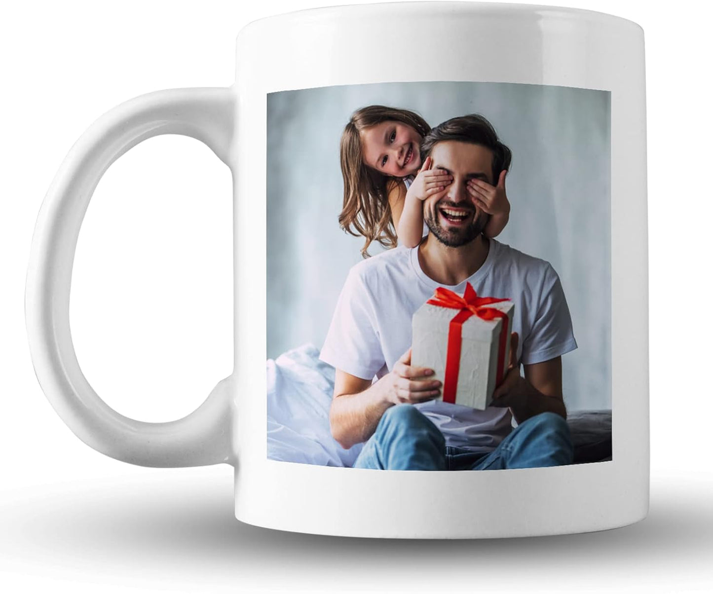 Personalised Mug with Name and Customized Text Logo Design and Picture Gift for Him and Her