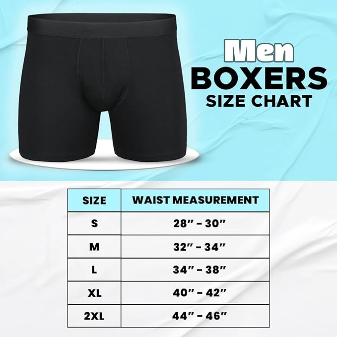 Mens Boxers Shorts Multipack – Cotton Black Men’s Underwear Trunks