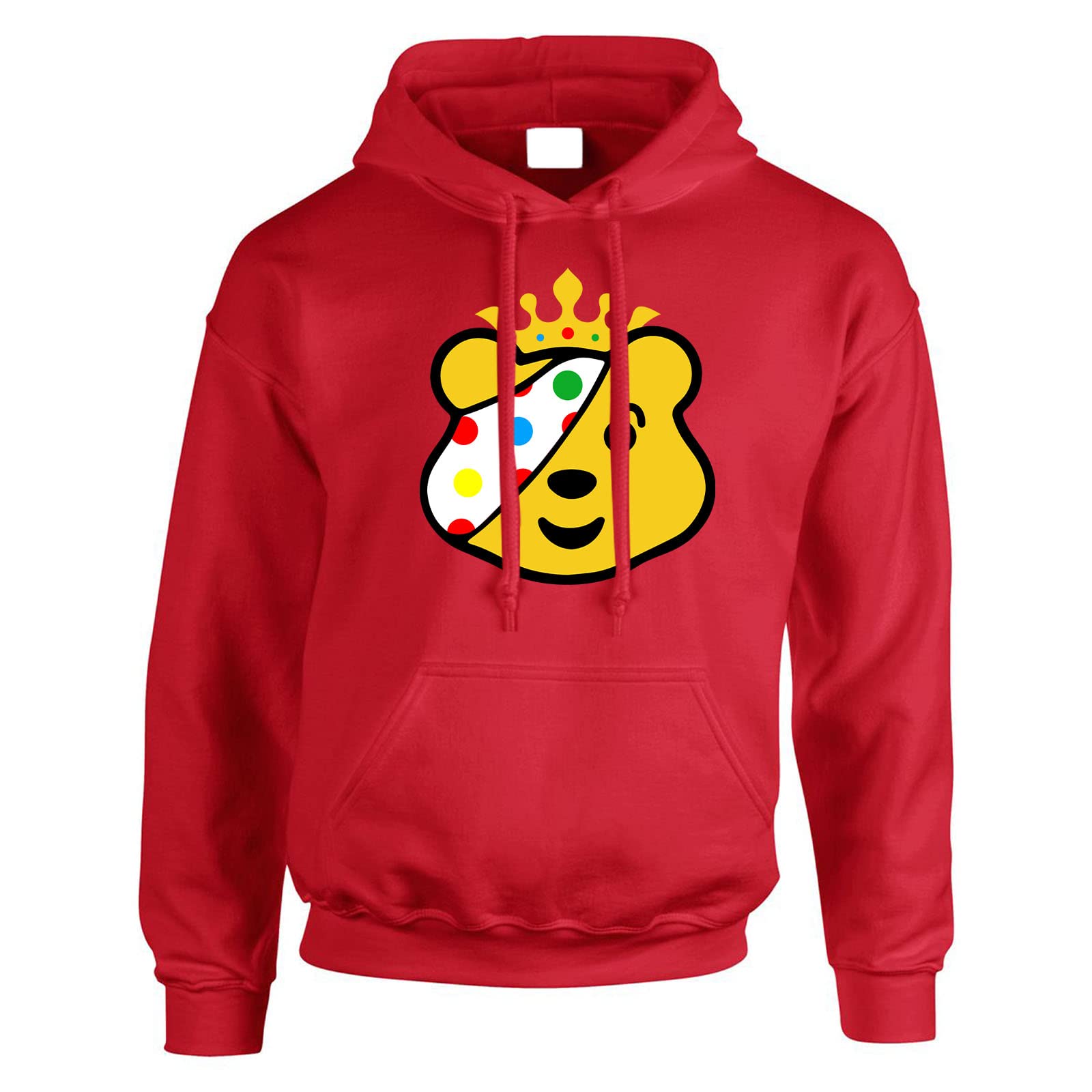 Spotty 2024 Mens Hoody - Yellow Bear Face Spotty Pullover Jumper - 5