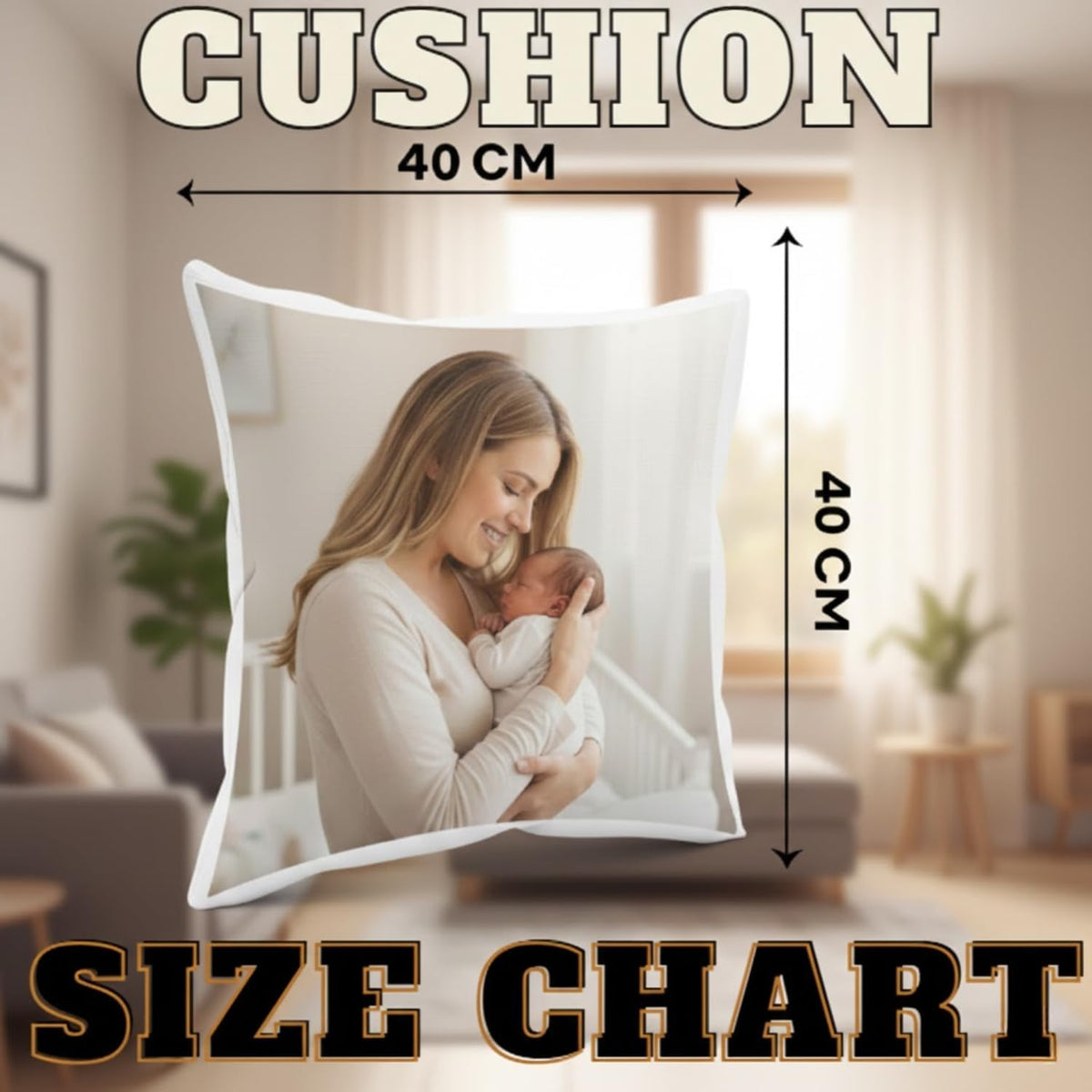 Personalised Photo Cushion | Custom Picture Pillow Cover Gift | UK