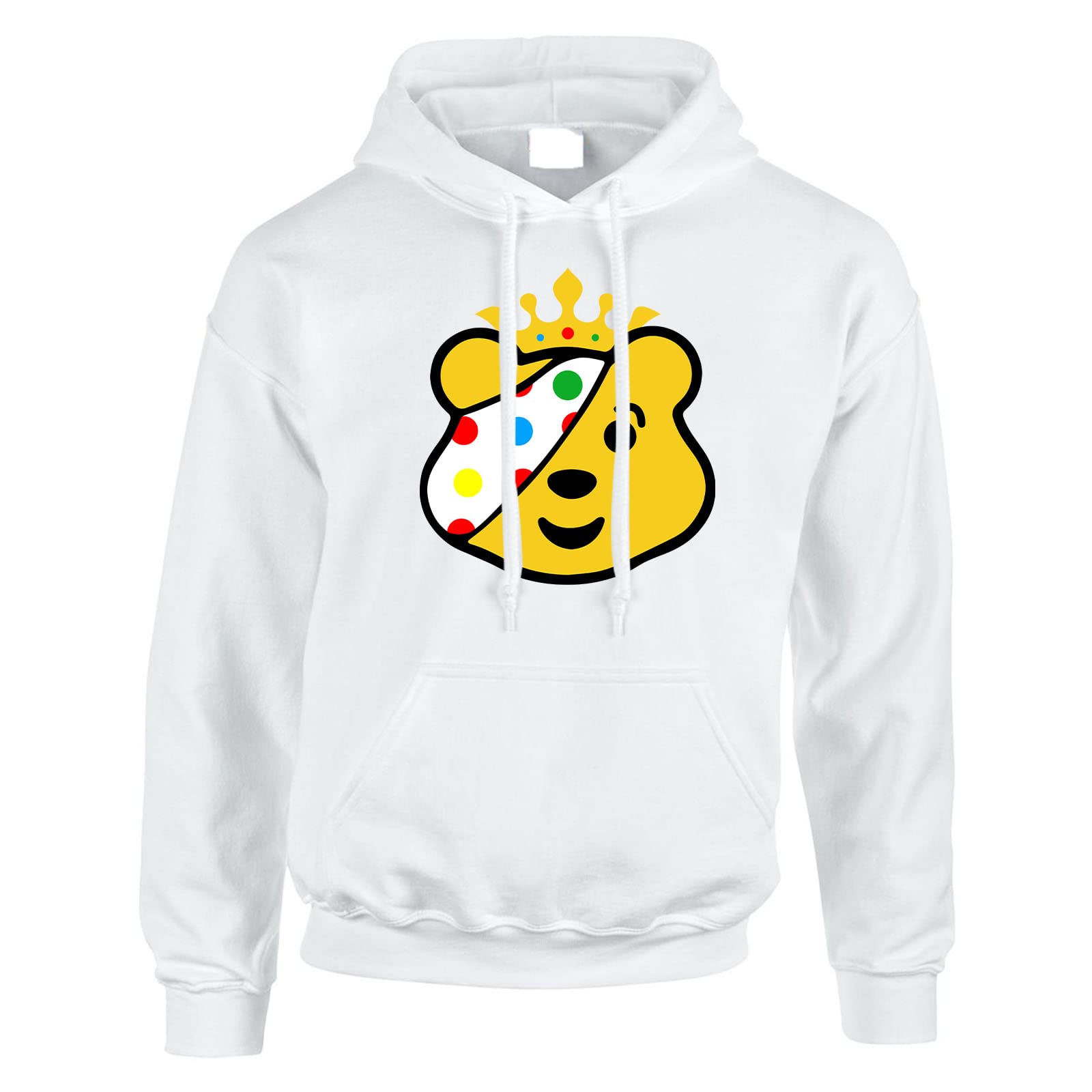 Spotty 2024 Mens Hoody - Yellow Bear Face Spotty Pullover Jumper - 8