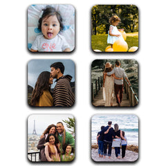 Personalised Set Of 6 Custom Photo Coaster