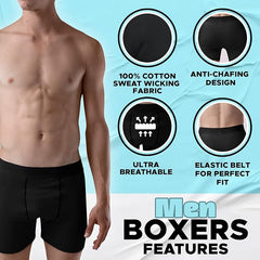 Mens Boxers Shorts Multipack – Cotton Black Men’s Underwear Trunks
