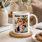 Personalised Photo Mug | Custom Text & Picture Ceramic Mug | UK