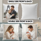 Personalised Photo Cushion | Custom Picture Pillow Cover Gift | UK