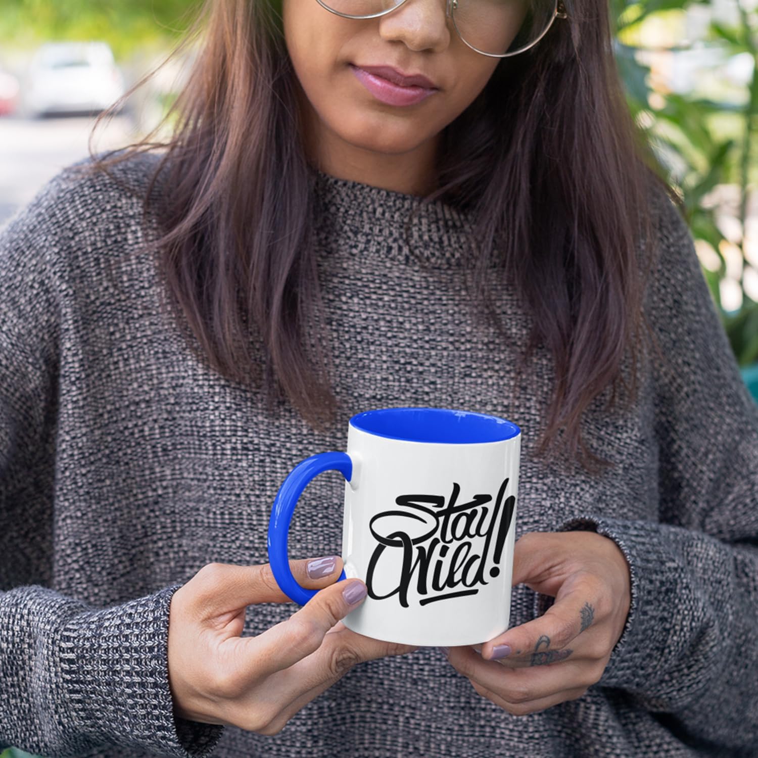 Sublimation Mugs 11oz Blank with Coloured Large Handle & Inner with Box
