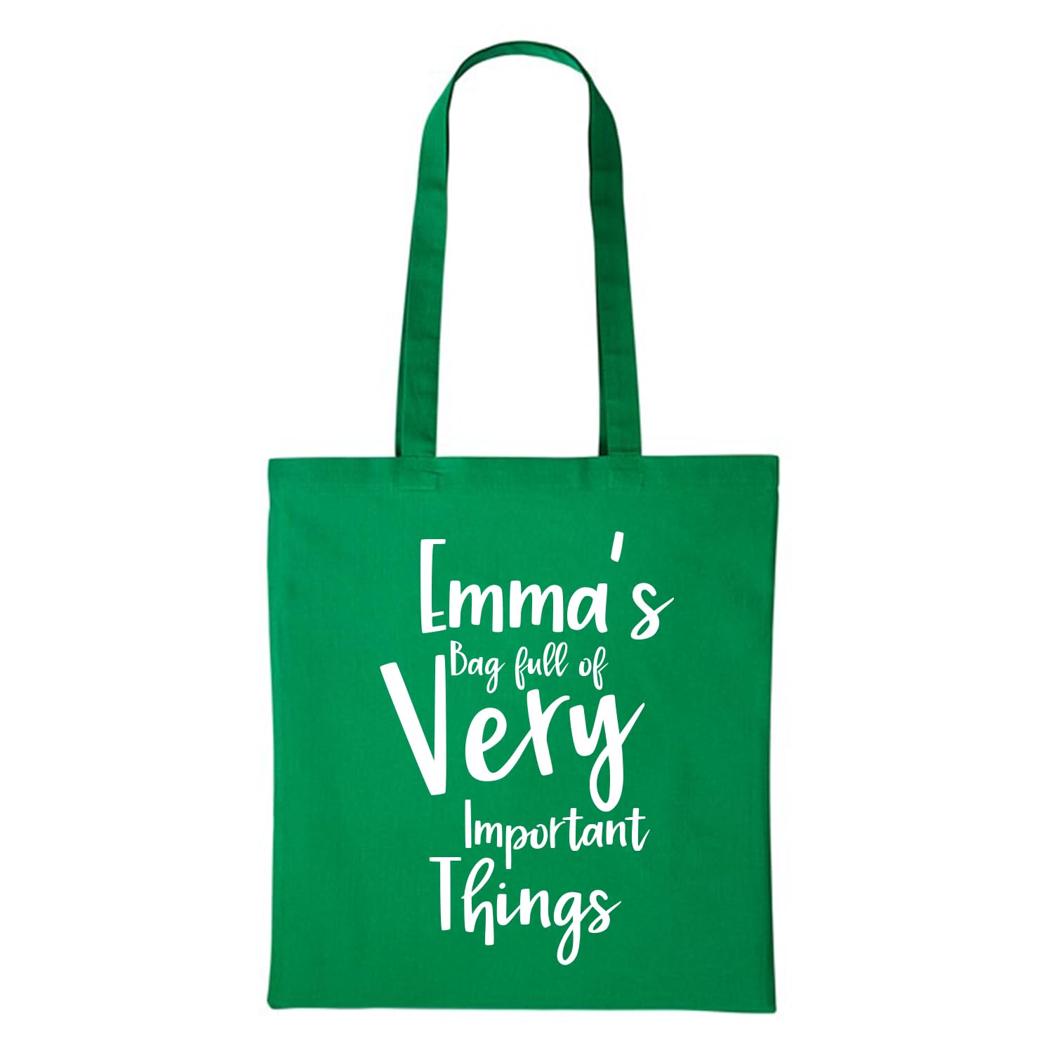 Bag full of Very Important Things Multicolor Personalised Tote bag