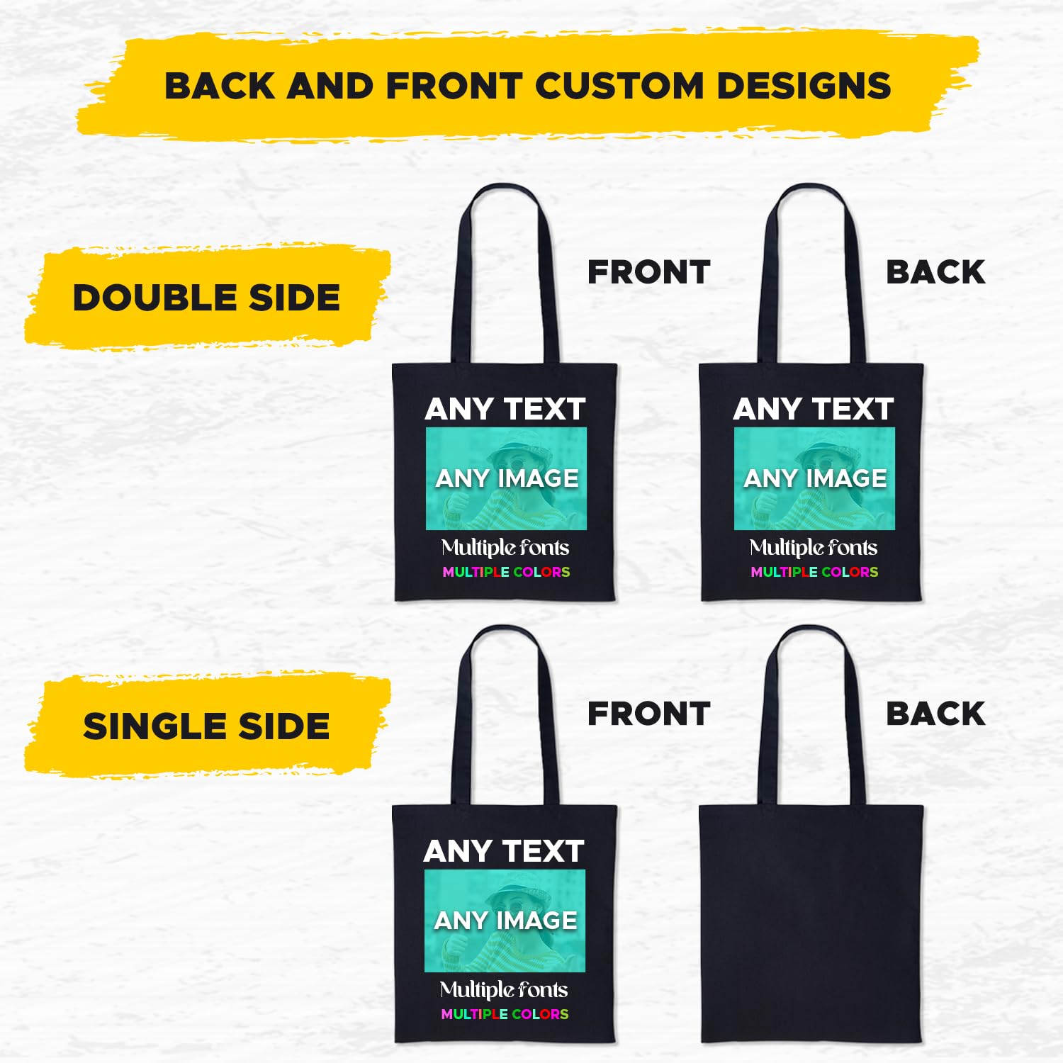 Bag full of Very Important Things Multicolor Personalised Tote bag
