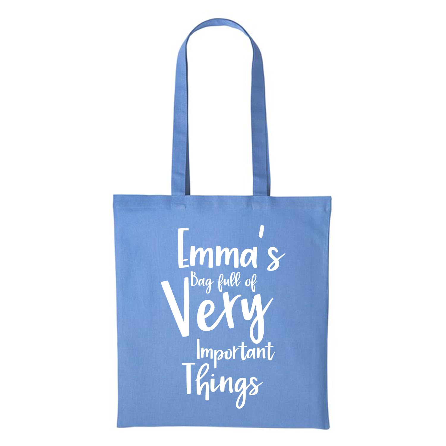 Bag full of Very Important Things Multicolor Personalised Tote bag