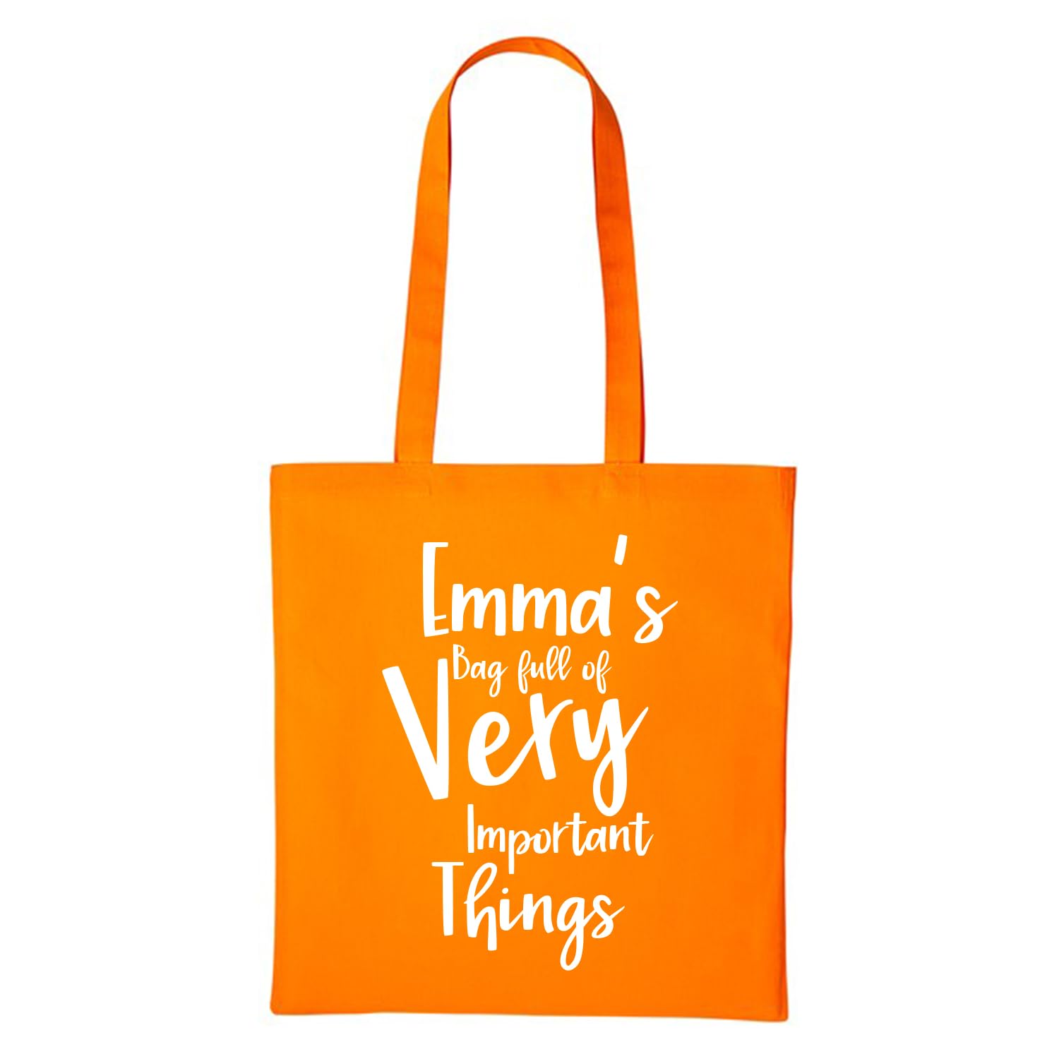 Bag full of Very Important Things Multicolor Personalised Tote bag