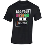 Personalised Men's T-Shirt | Custom Photo, Text & Logo Tee | UK