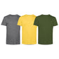 Men’s T-Shirts Multipack | Crew Neck Short Sleeve Cotton 3 Pack T-Shirts | Gym Tops for Him