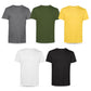 Men’s T-Shirts Multipack | Crew Neck Short Sleeve Cotton 5 Pack T-Shirts | Gym Tops for Him